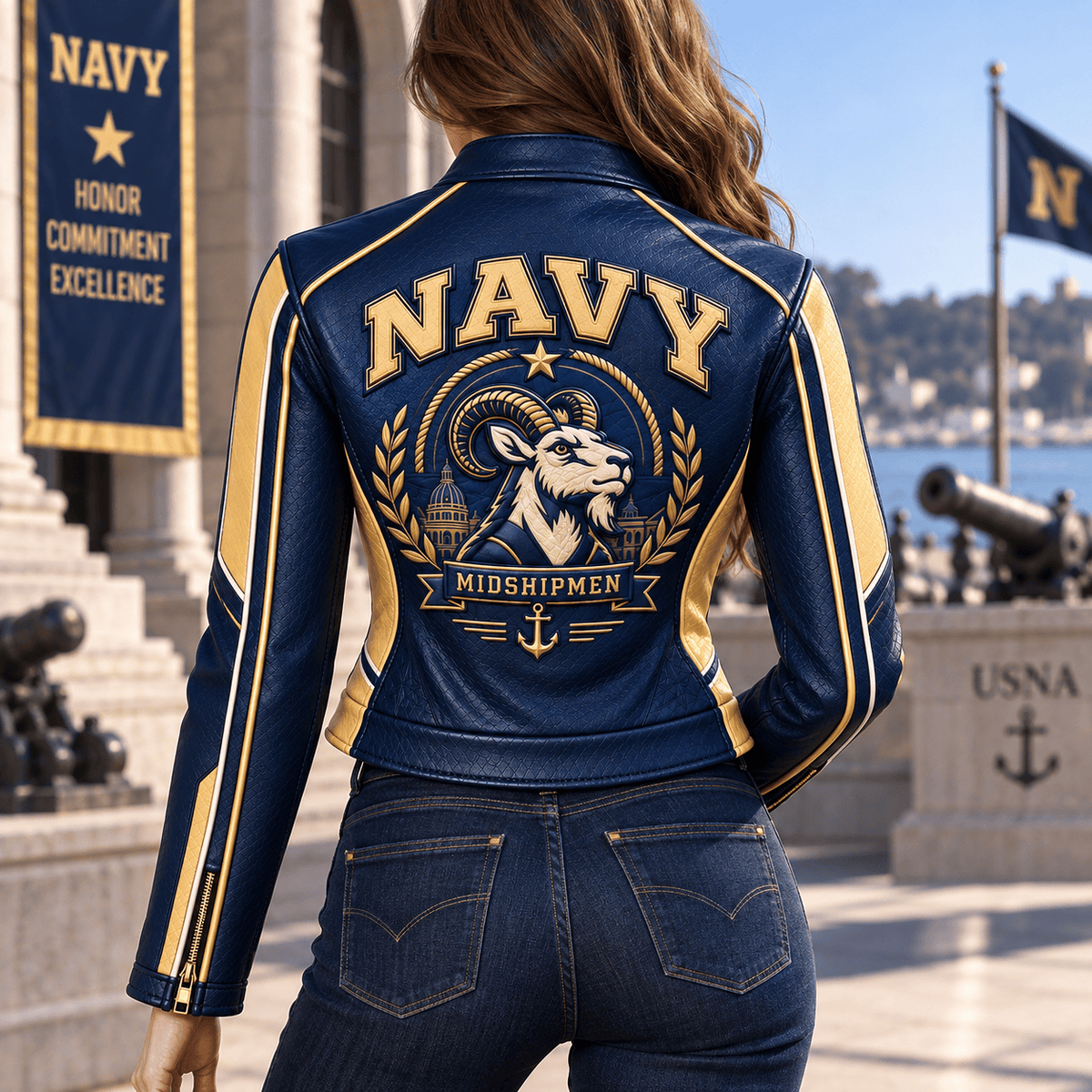 Premium NMSM Cropped Leather Zipper Jacket TTMH