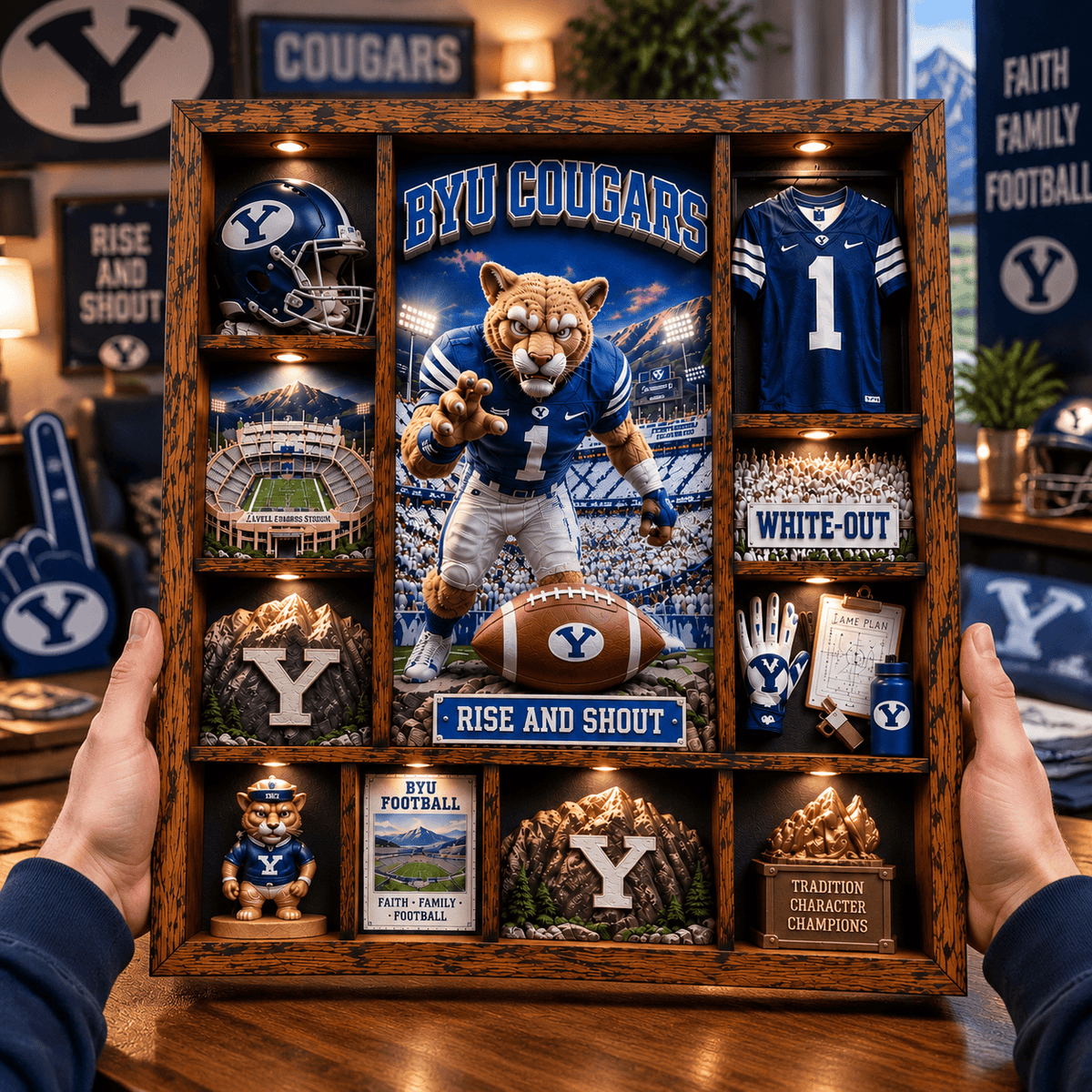 BYU Premium Shadow Box TTMH