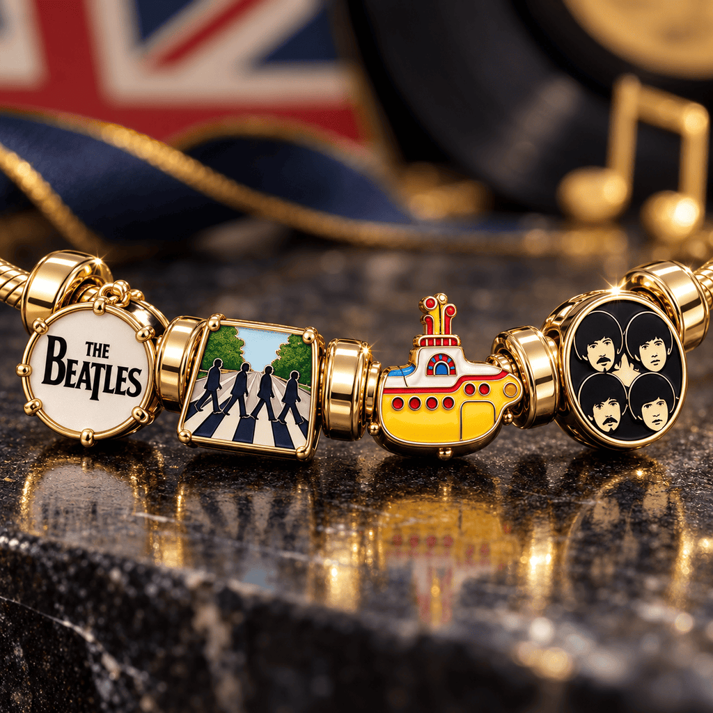 TBE Gold Charm Bracelet Set VTH