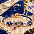 LAD Braided Leather Charm Bracelet Set NHVH