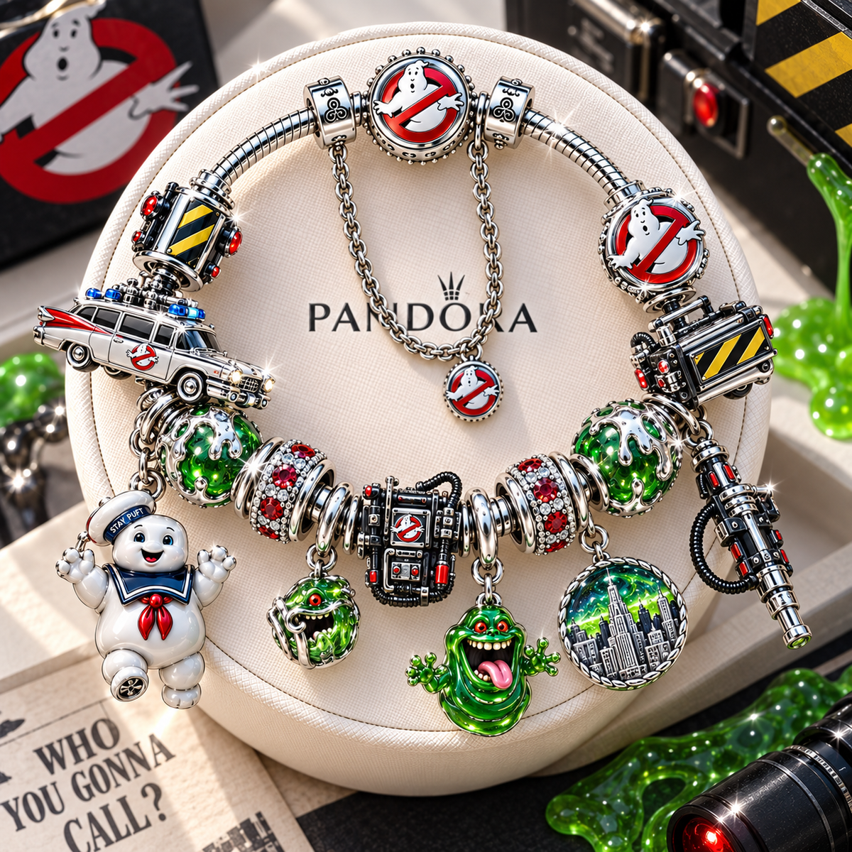 GHBS Silver Charm Bracelet Set NTTB