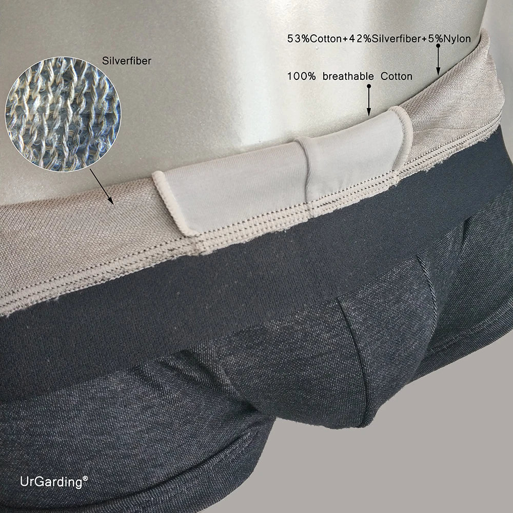 UrGarding Naturally Antimicrobial Wireless Radiation Blocked EMF Shielding Faraday Men's Underwear