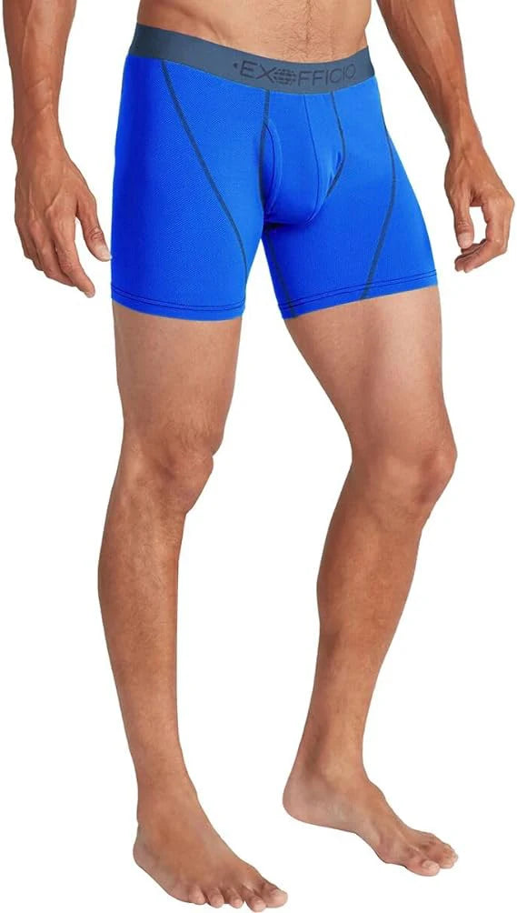 3Pack Exofficio Mens Underwear Boxer Brief  With Fly Men Mesh 6" Boxer Briefs Underwear Sports Boxer Brief  Shorts Light Comfy